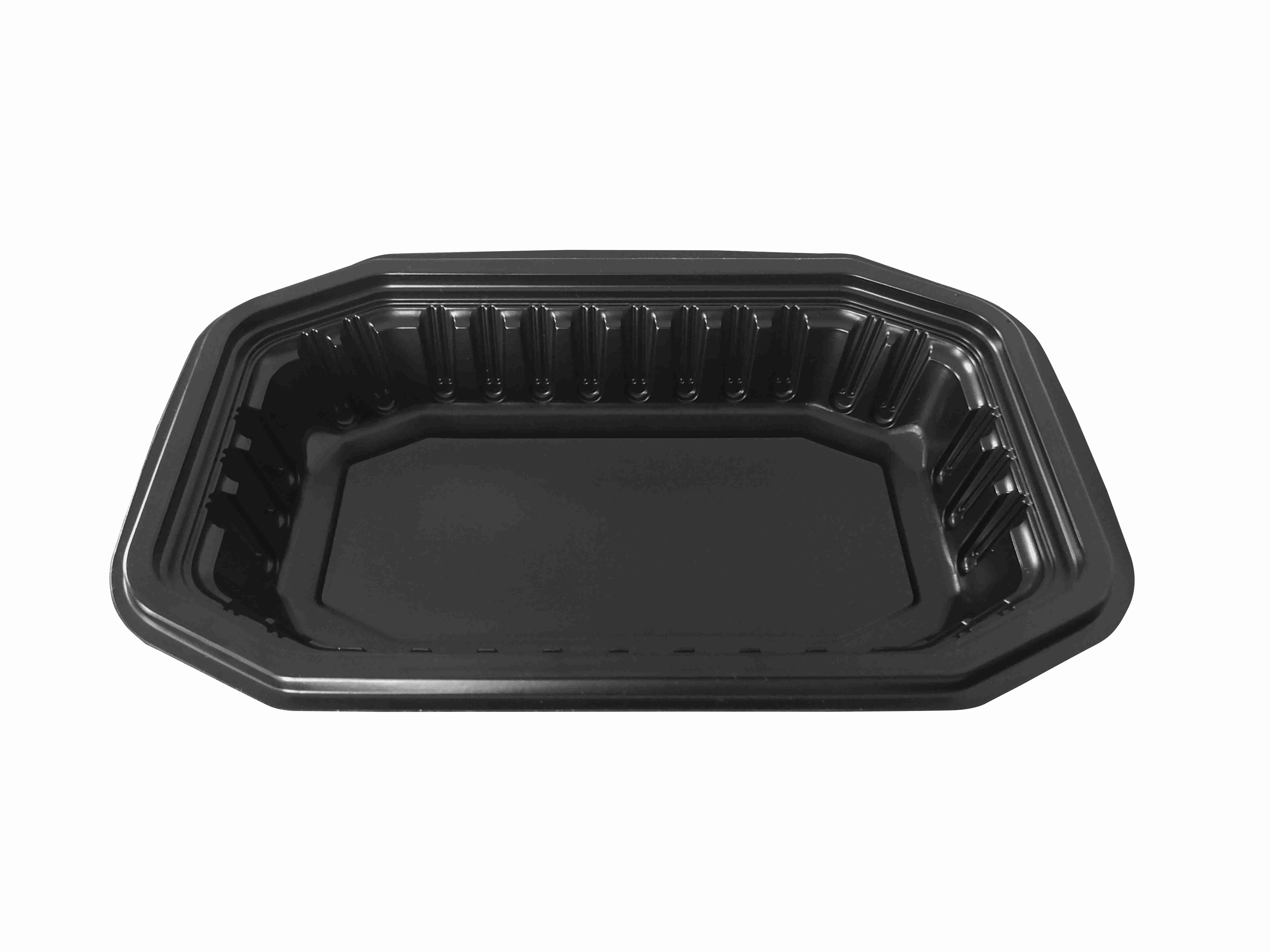 24oz.1-Compartment Oblong Food Container with PS Clear Lid